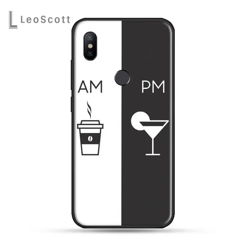 

Coffee Wine Cup Phone Case For xiaomi Redmi 5 5A plus 7A 8 note 2 3 4 5 5A 6 7 GO K20 A2