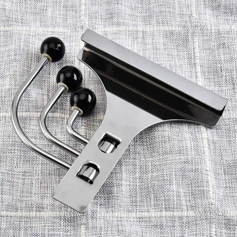 Над дверными крючками три ряда Съемная дверная Вешалка из нержавеющей стали для