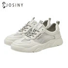 Женские кроссовки для ходьбы JOSINY, Вулканизированная подошва, плоская подошва, Повседневная модная теннисная обувь, белые