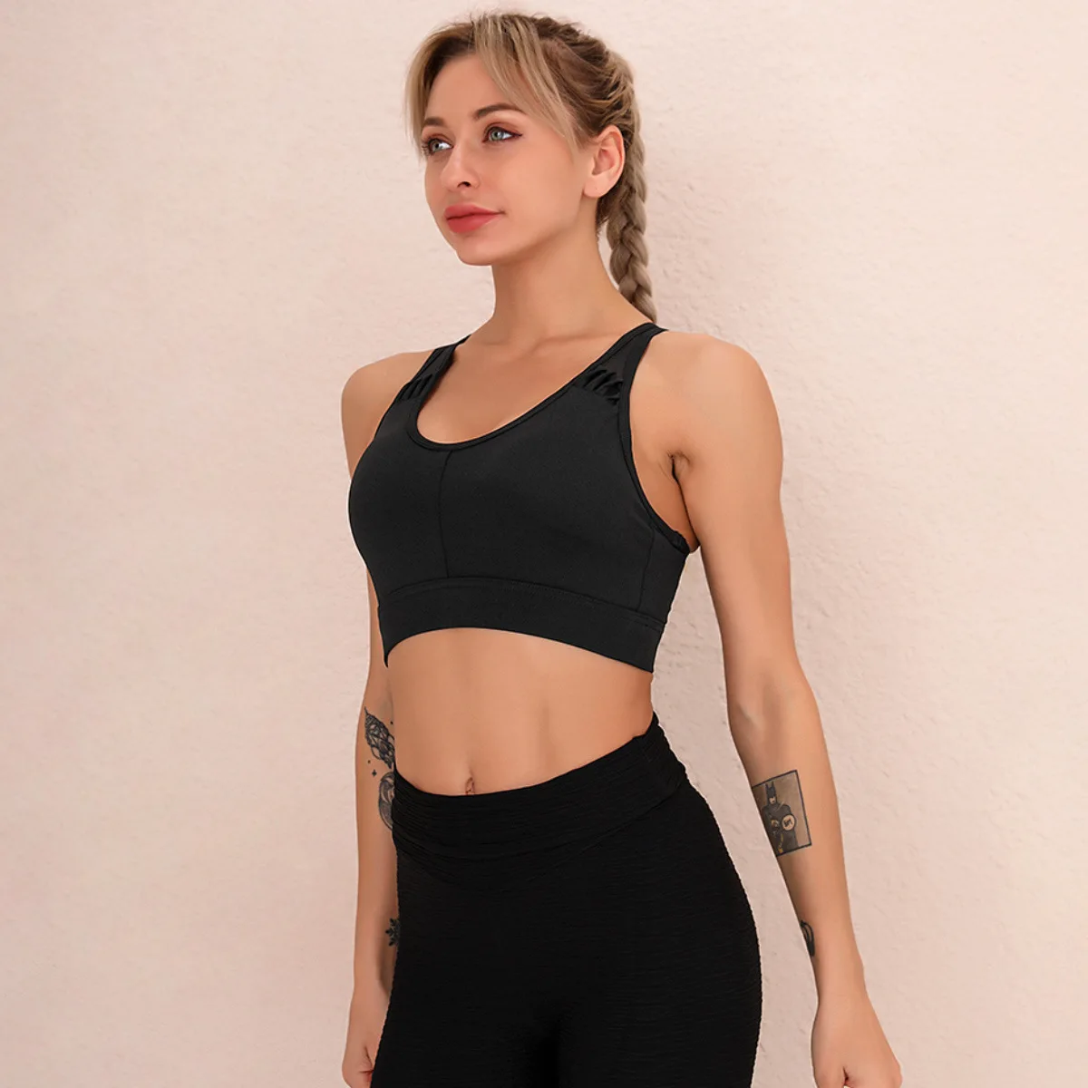 

Sexy Mesh Crop Top Bras For Women Backless Bra Large Women's Sport Underwear Tops Bralette Sports Bra Woman Gym Tank Top
