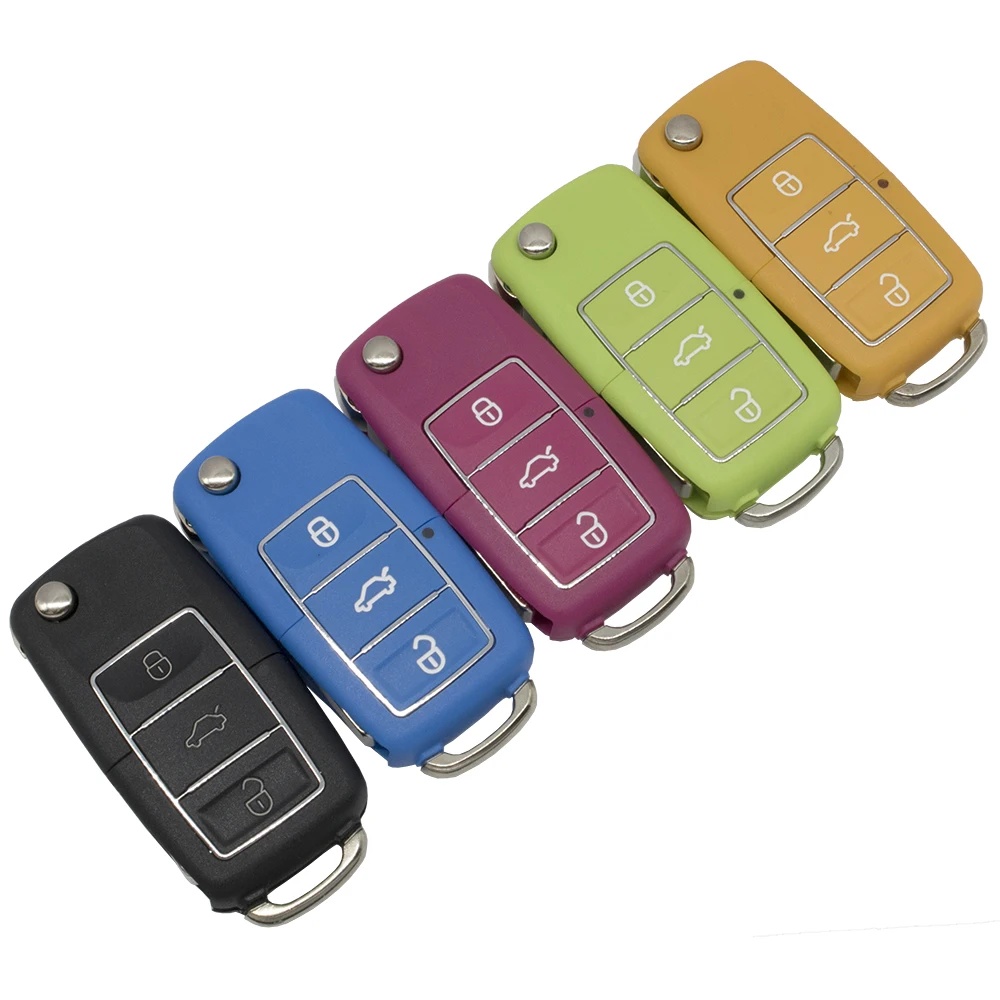 Чехол с дистанционным управлением WhatsKey для Volkswagen Skoda Seat Golf Jetta Beetle Polo Bora Passat VW 3