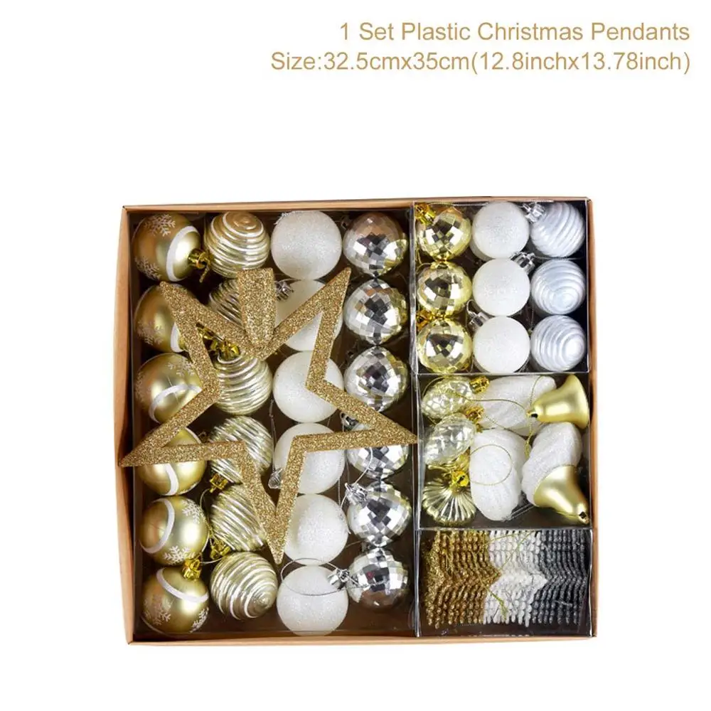 Christmas ornaments5 Рождественские елочные украшения Рождественские шары Подвески рождественские украшения для дома Рождественский Navidad Noel Новогодний подарок - Цвет: Christmas ornaments5
