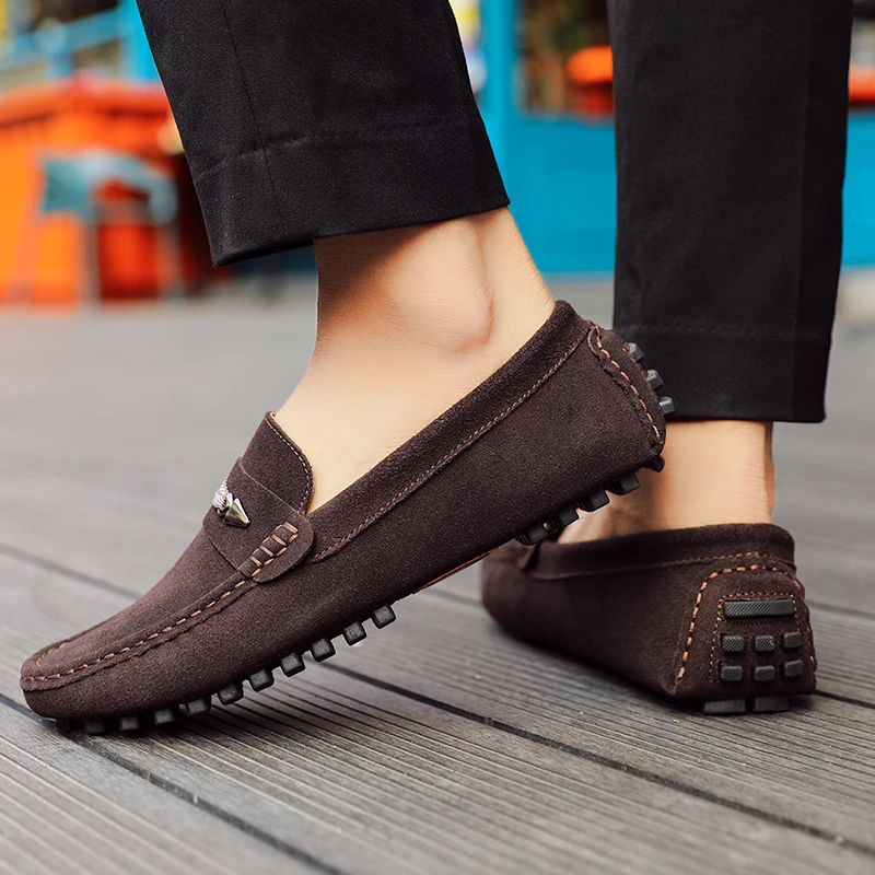 

Men Loafers shoes slip on Fashion Men's Flats Comfy outdoor breathable Autumn Moccasins Male Footwear Brand Men Casual Shoes