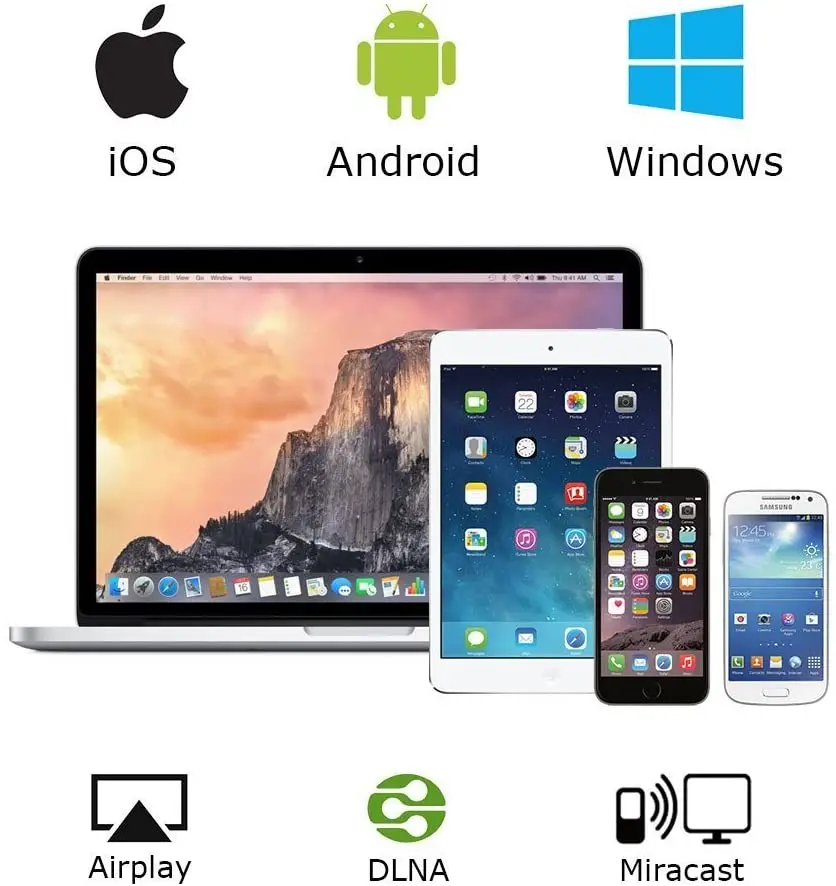 Адаптер Anycast HDMI для беспроводного дисплея Wi-Fi ТВ-приемник 1080P поддержка iPhone |