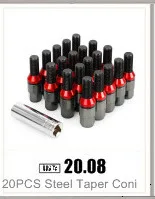 20 шт. стальные шаровые сиденья M14x1.5 гайки колесные болты с колпачками для болтов и ключей авто аксессуары для Audi Benz Porsche Volkswagen