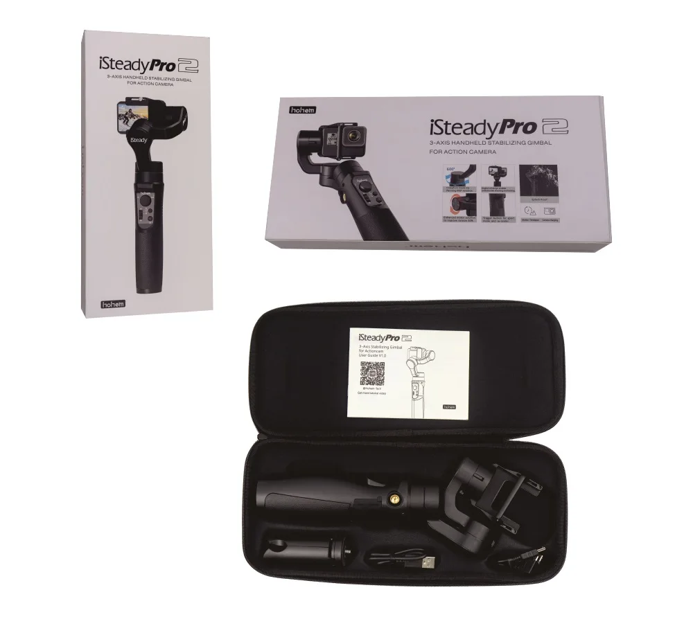 Hohem iSteady Pro 2 брызг 3-осевой Карманный стабилизатор для камеры DJI Osmo Экшн камера Gopro Hero 7/6/5 SJCAM YI экшн-камер