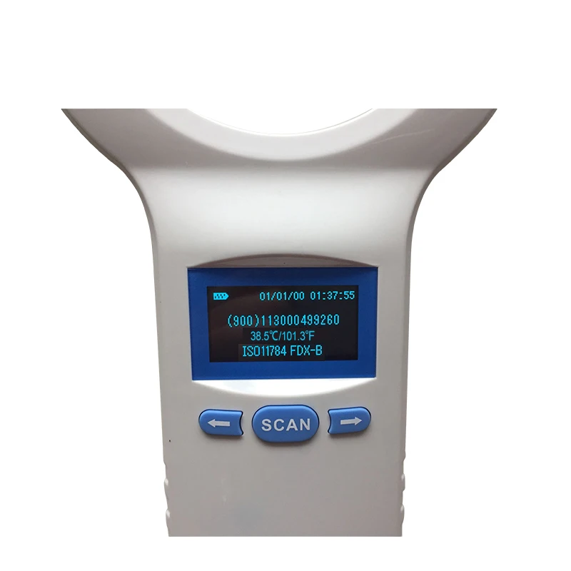 LF FDX-B ISO RFID ручной считыватель температуры животных и 10 шт. шприц инжектора