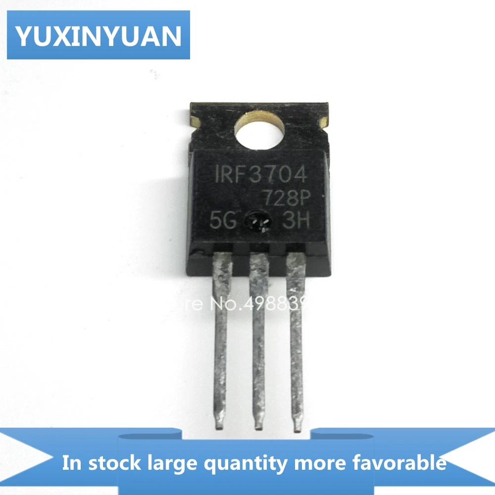 YUXINYUAN 10 шт IRF3704 IRF 3704 IR F3704 TO220 в наличии | Электронные компоненты и принадлежности