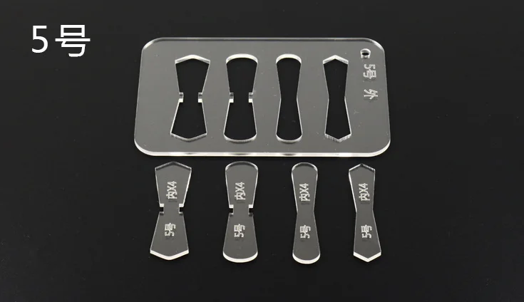 1 set 3#5# акриловый кожаный шаблон для рукоделия ручной работы Трафарет Шаблон DIY шитье шаблон для мини-кошелька - Цвет: 1 set