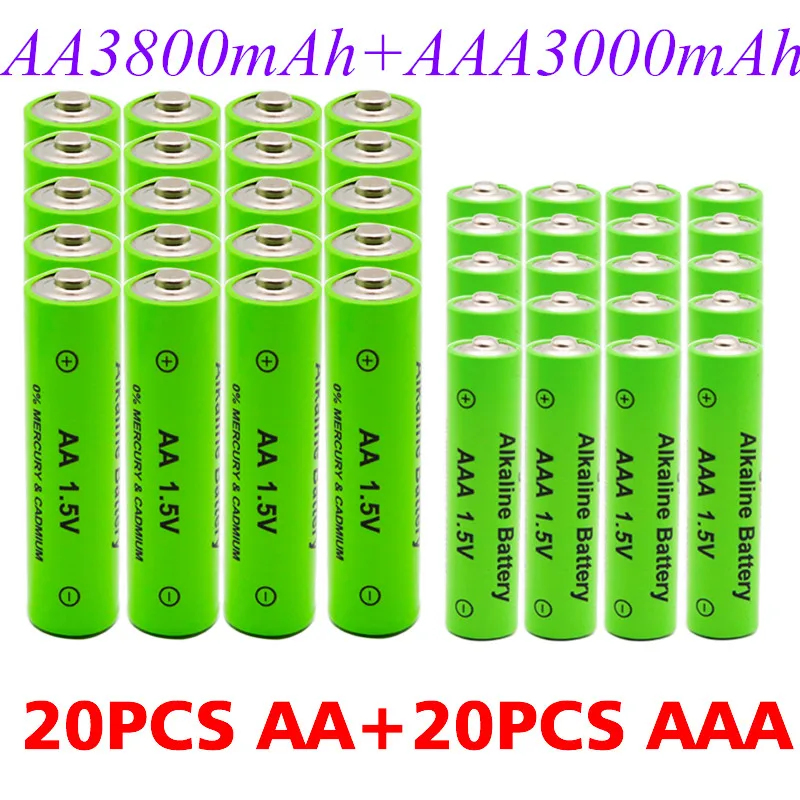 Aa 1 5 В 3800 мАч/aaa в 3000 мАч щелочной аккумулятор фонарик игрушки часы MP3 плеер Замена