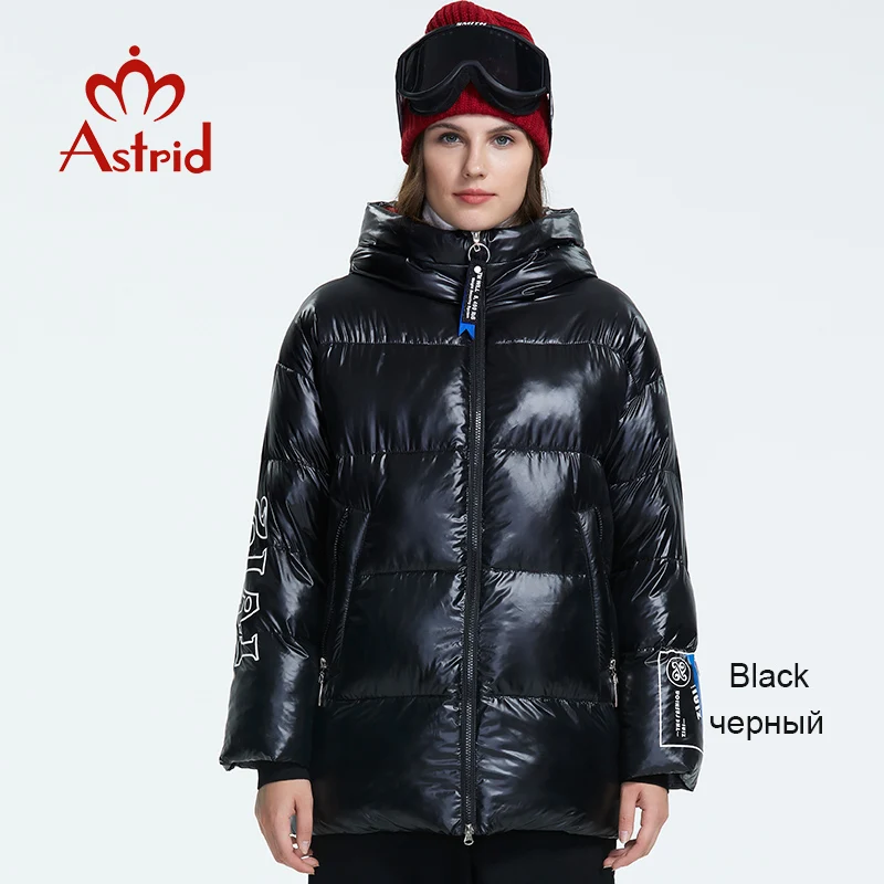 6 black Astrid Зима новое поступление пуховик женский толстый хлопок свободная одежда высококачественная модная женская зимняя куртка AR-3036 - Цвет: 6 black