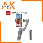 Новое поступление, Официальный стабилизатор ZHIYUN SMOOTH Q3 для смартфонов, 3-осевой Гибкий ручной стабилизатор для телефона с ярсветильник светом