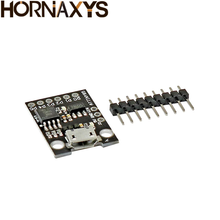 Плата разработки Digispark Kickstarter Micro ATTINY85 для Arduino IIC I2C USB 1 шт. синяя Черная |