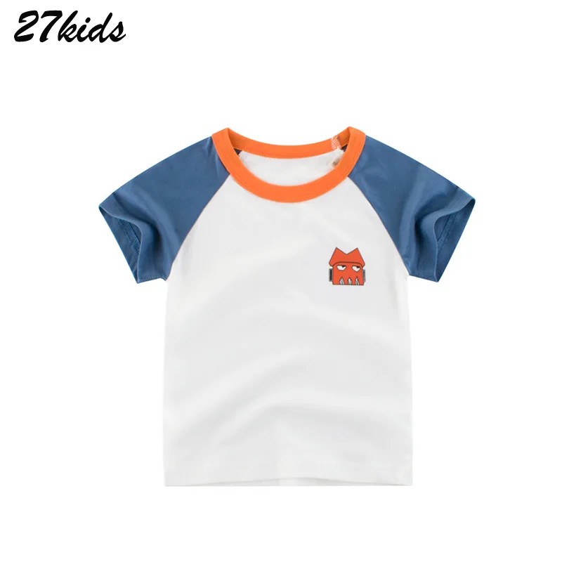 Детские топы с рисунком машинок 27 дюймов рубашки летняя детская одежда для