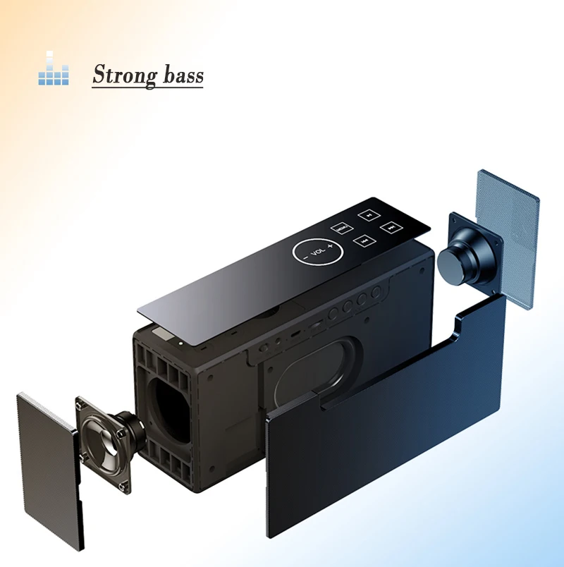 Беспроводной Hifi 3D стерео Bluetooth динамик бас сенсорная кнопка музыкальный центр