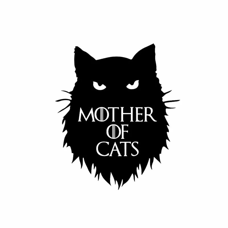 YJZT виниловая картинка с изображением матери кошки настенный стикер для