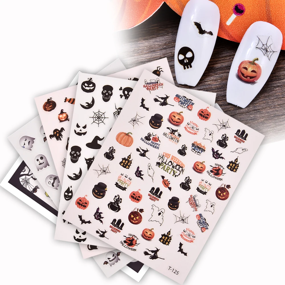 1 лист наклейка для ногтей Хэллоуин | Красота и здоровье