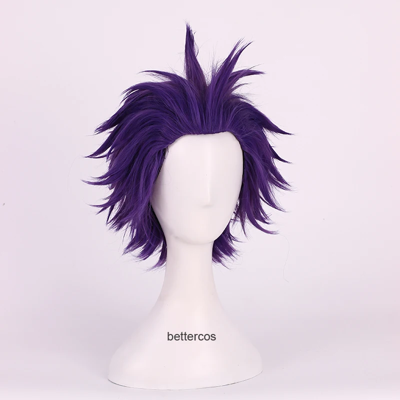 My Boku no Hero Academy Shinsou Hitoshi Shinso Косплей парики короткие темно-фиолетовые термостойкие синтетические волосы парик+ парик