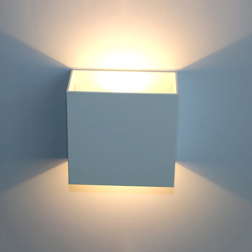 6 Вт Настенный светодиодный светильник, настенный светильник, алюминиевый настенный светильник, AC110V AC220V, внутренний настенный светильник для спальни, гостиной, коридора ML06