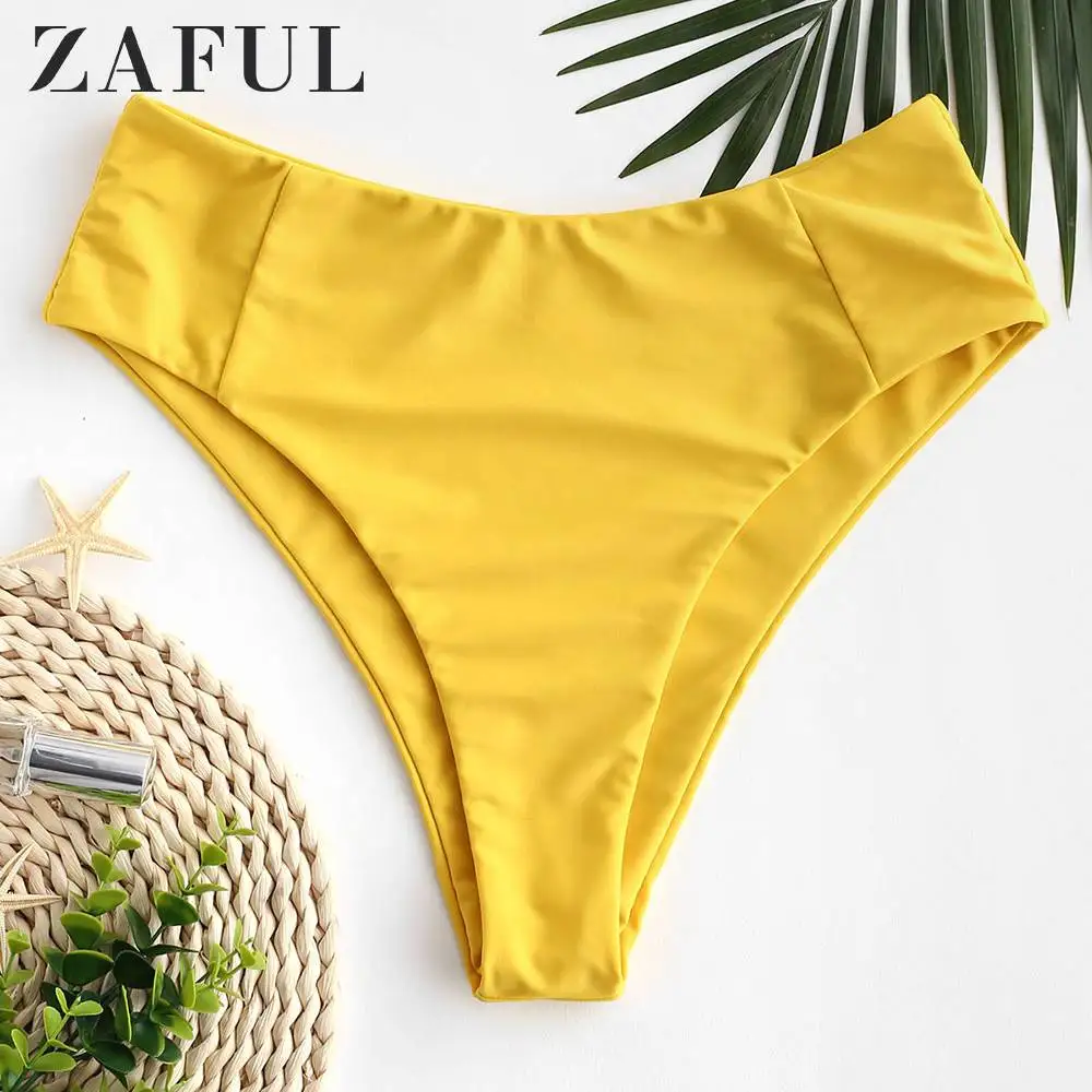 ZAFUL Seam бикини с высокой талией низ сдельный купальник трусики нижнее белье