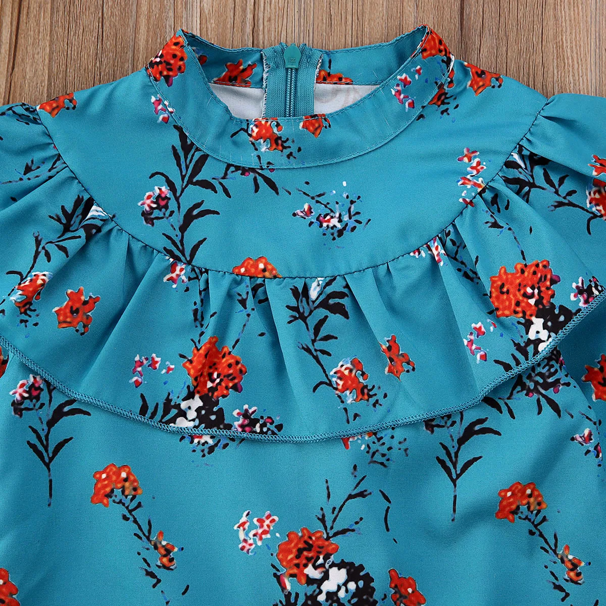 Женская мини-юбка с оборками и цветочным принтом | Мать ребенок