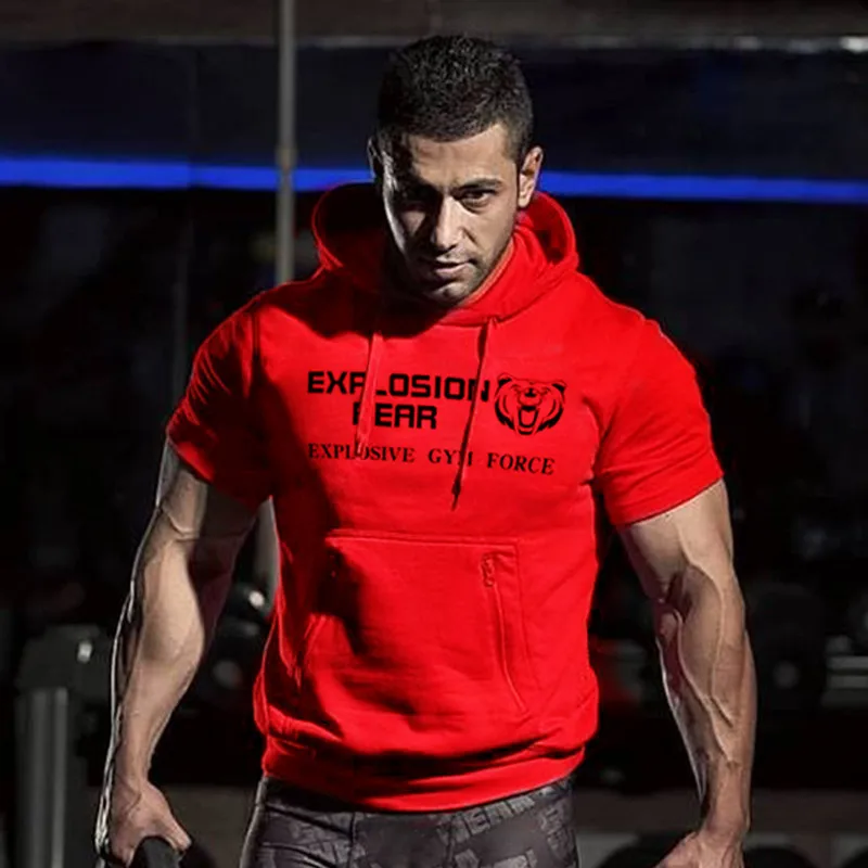 2020 Модные мужские толстовки для бодибилдинга толстовка без рукавов спортивный