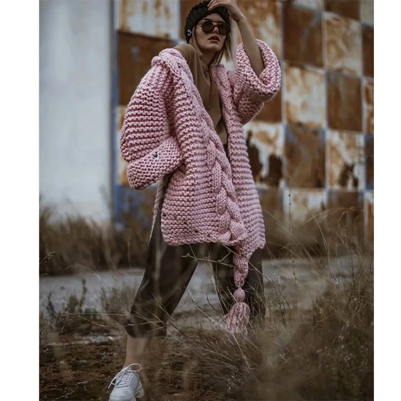 GypsyLady крупный широкий вязаный кардиган с длинным рукавом оверсайз Повседневный