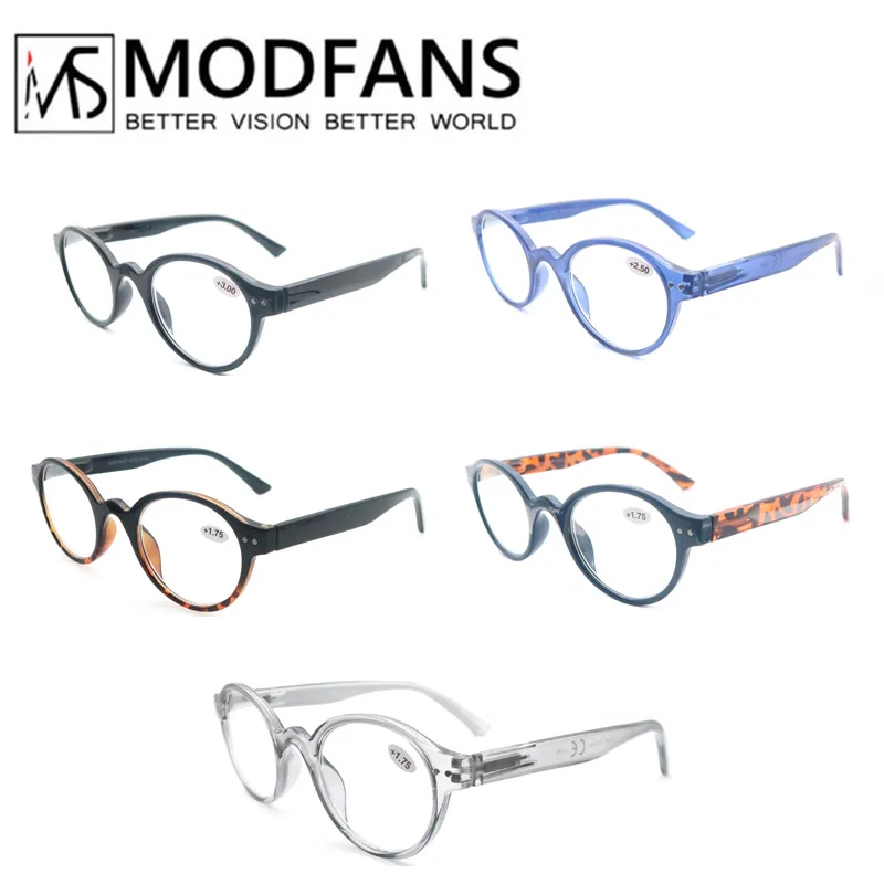 Очки для чтения круглые унисекс в стиле ретро при дальнозоркости пресбиопии с