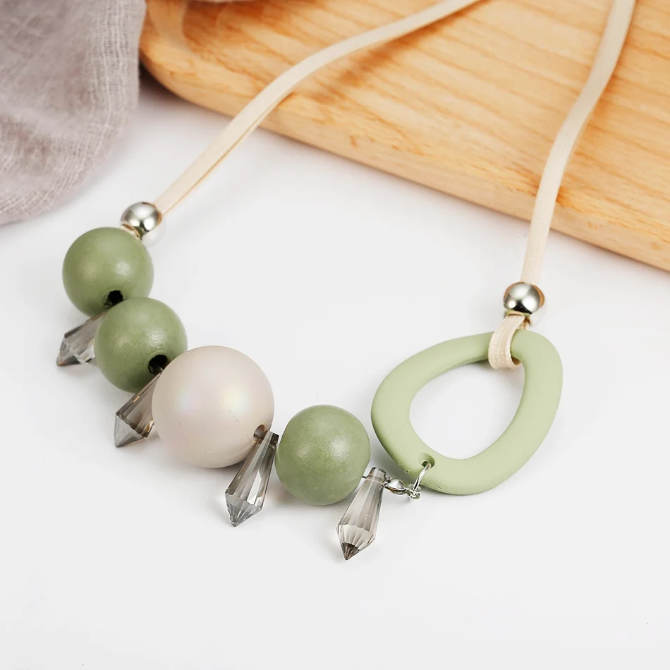 Женское Ожерелье с кулоном Match-Right массивное винтажное ожерелье бусинами женское