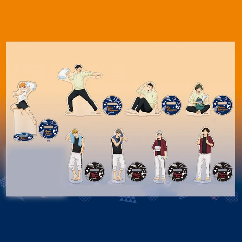 

Stylish Anime Haikyuu!! Figures Desk Plate Models Anime Acrylic Stand Model Toys Training Camping Action Decor