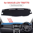 Smabee Автомобильная приборная панель для MAXUS LDV T60 T70, нескользящий защитный чехол для приборной панели, антибликовый ковер