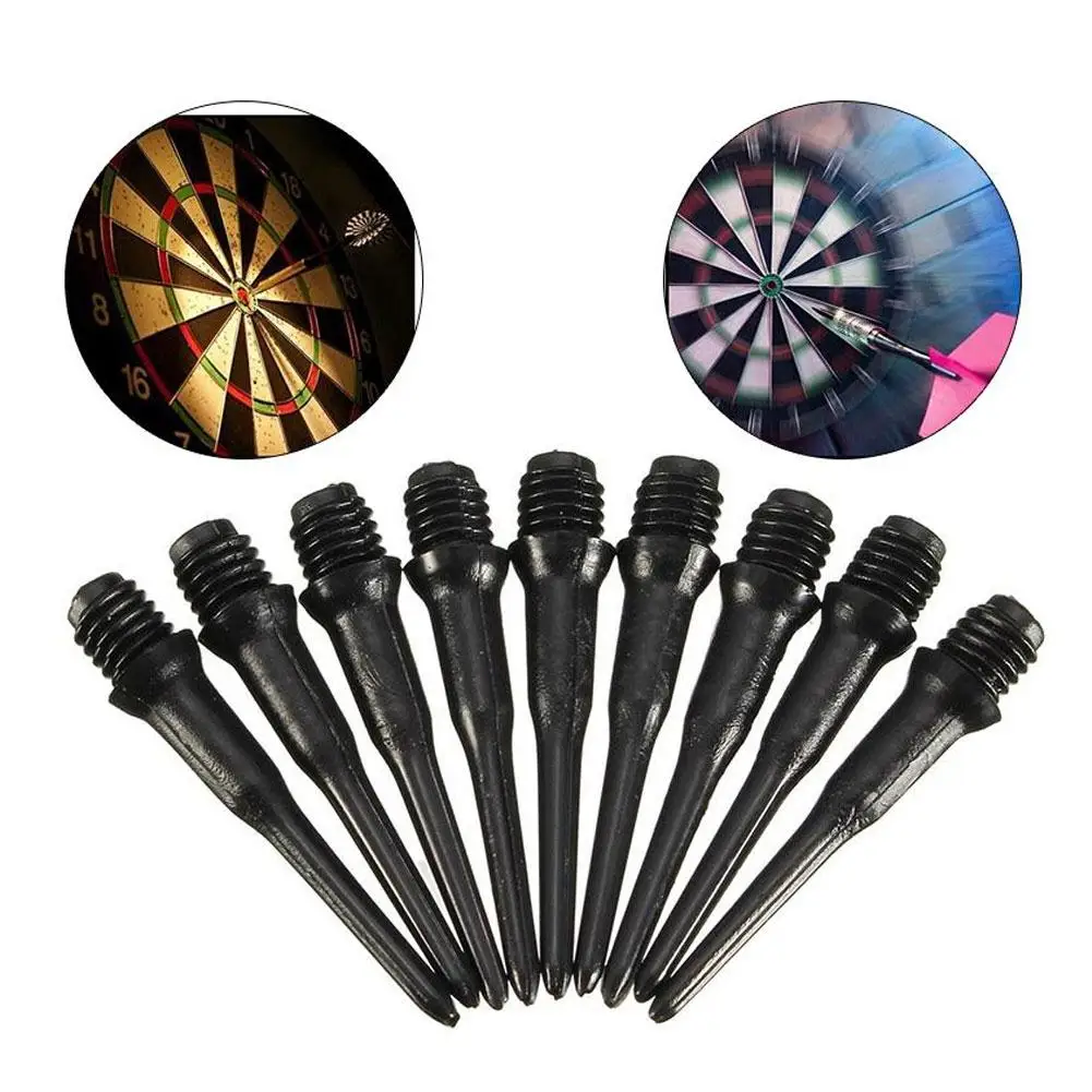 

100Pcs Durable Soft Nylon Tips Needle Replacement Set For Electronic Dart Black