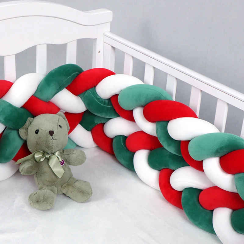 1-4 м Рождественский подарок Детские кроватки бампер узел Новорожденный Хлопок