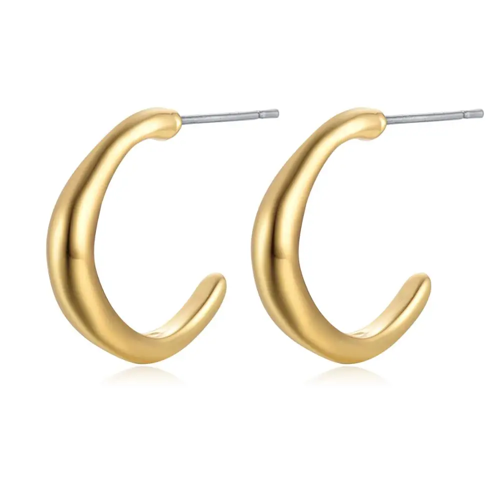 Style8-Gold 5 стилей, массивные серьги для женщин, золотой, серебряный цвет, серьги-кольца с кристаллами, круглые Винтажные серьги, ювелирные изделия Aros Aretes - Окраска металла: Style8-Gold