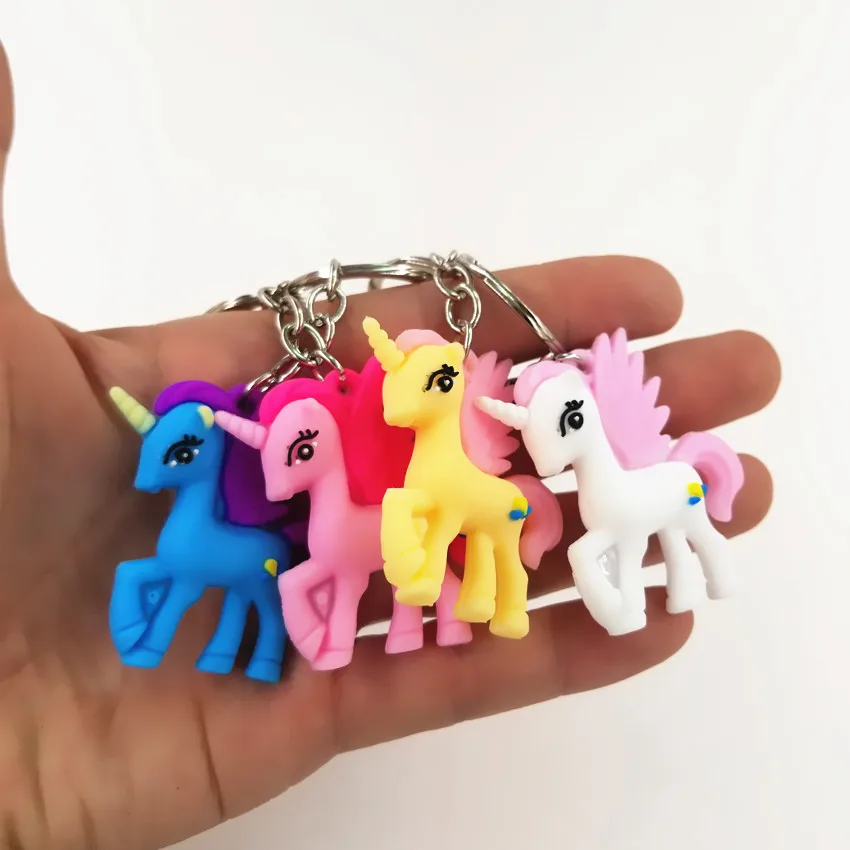 Популярный милый объемный брелок в виде единорога для женщин мальчиков и девочек