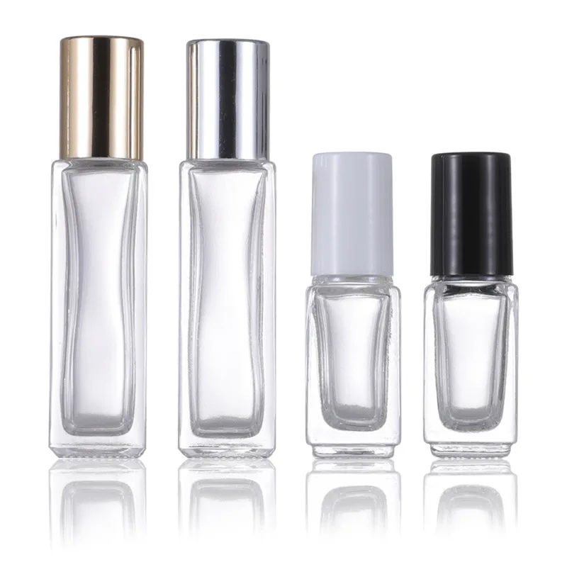 New 3ml 8ml 100PcsLot Roll On Essential Oil Vial Empty Perfume Sample Bottle Frosted Glass Mini Perfume Bottle