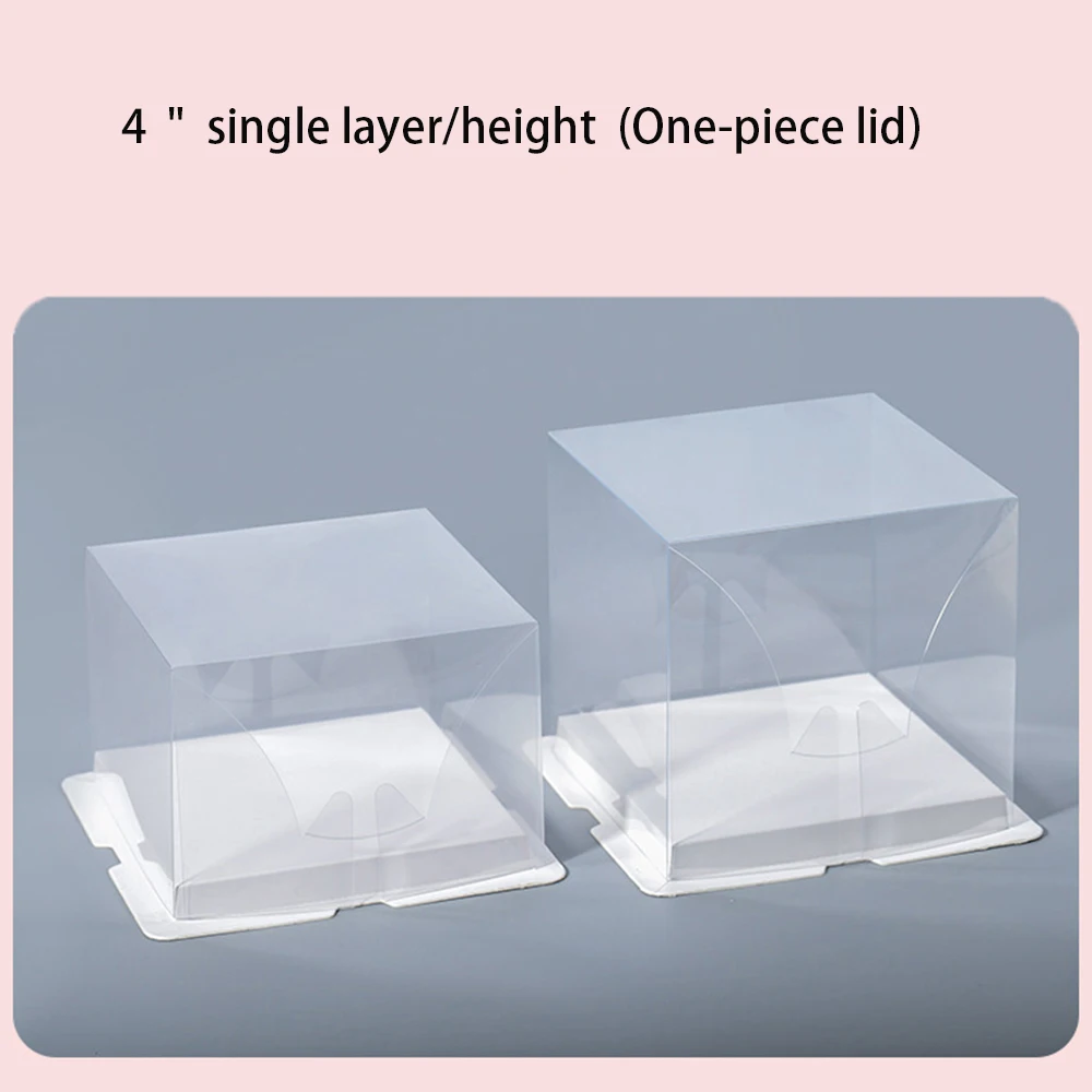 Большой прозрачный подарок для торта 1 шт. цветок прозрачная упаковка из ПВХ