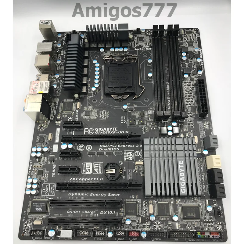GIGABYTE GA-Z68XP-UD3R материнская плата Z68 LGA 1155 DDR3 32 Гб Core i7/Core i5/Core i3 Intel 32nm Desktop Mainbaord ATX |