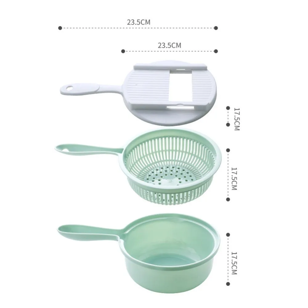 9 In 1 Vegetable Slicer 5 Blade Mandoline Cutter Potato Peeler Carrot Onion Grater With Strainer PP Shredder Kitchen Accessories | Дом и сад
