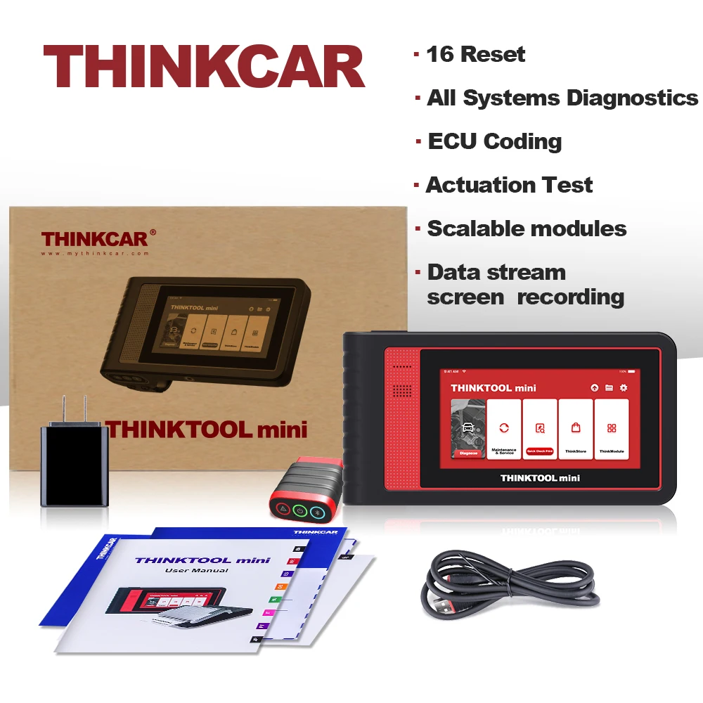 

THINKCAR 2021 мини-сканер Thinktool OBD2, профессиональный полный диагностический сканер системы, Автомобильный сканер, кодирование ЭБУ, активное тести...