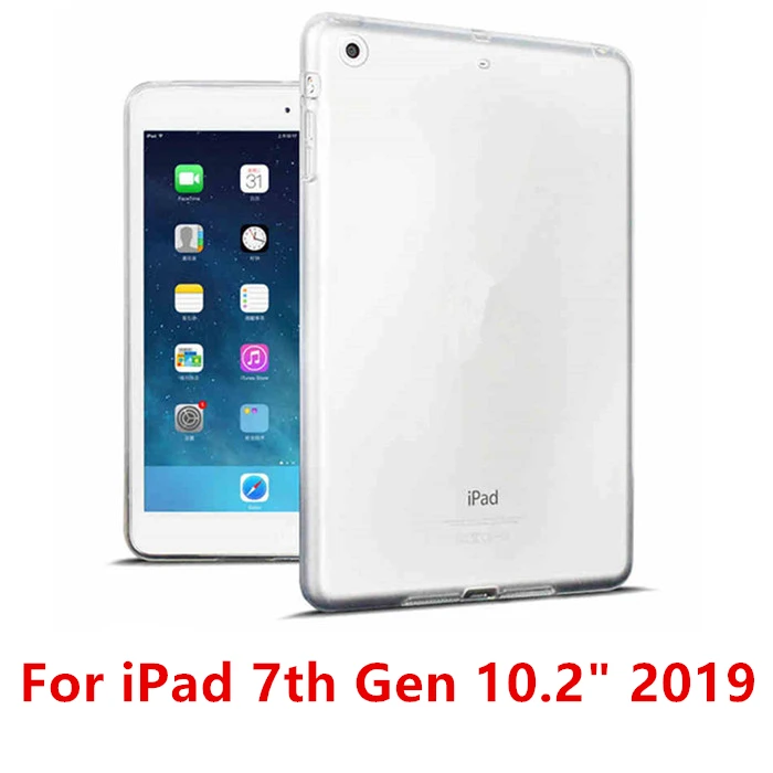 10.2 2019 Для нового iPad 9,7 чехол TPU силиконовый прозрачный тонкий чехол для iPad Air 2 Air 1 Pro 10,5 Mini 2 3 4 Coque Capa Funda - Цвет: 10.2 2019