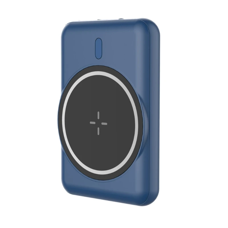 

Power Bank 5W 5000mAh USB C Portable Charger Battery Pack Compatible with i-Phone 12 Pro Wireless Magnetic Charger