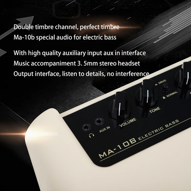 

JOYO Electric Speaker 10W Amp Normal/Drive with Power , Strap with