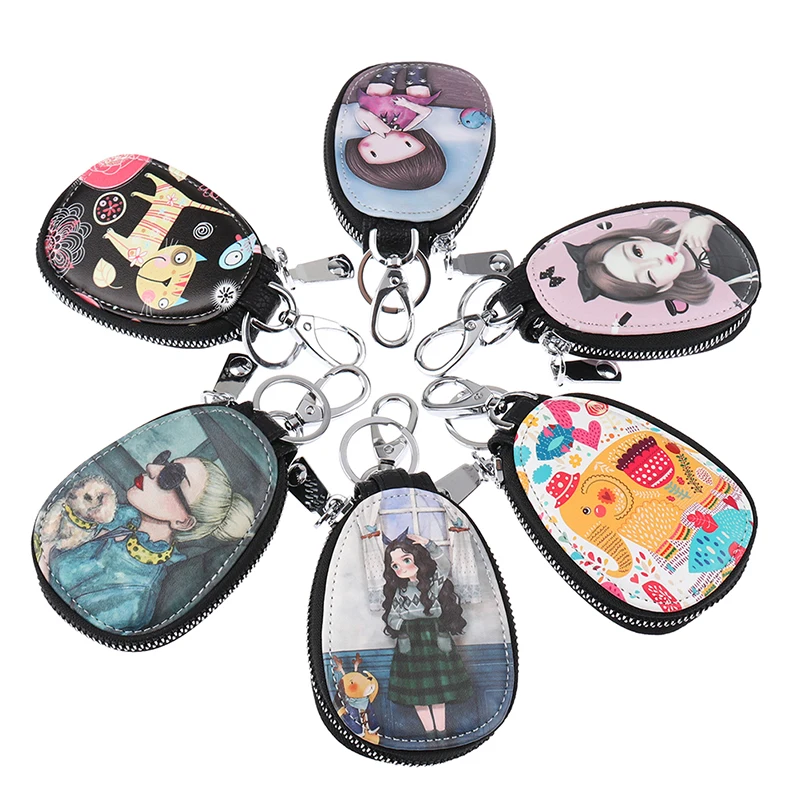 1 шт. модно с изображение мулт героев Женский Сумка для ключей девушек студенток