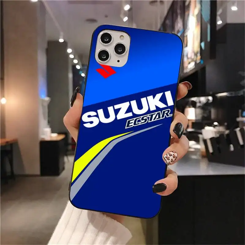 

Hot Suzuki Gsxr Gsx R Logo Soft black Phone Case for iphone 12 pro max 11 pro XS MAX 8 7 6 6S Plus X 5S SE 2020 XR case
