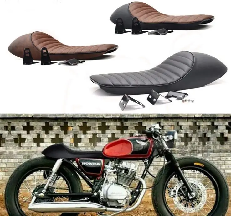 Мягкий винтажный чехол для сиденья мотоцикла Hump Cafe Racer Прочный Honda 64 см|Чехлы на