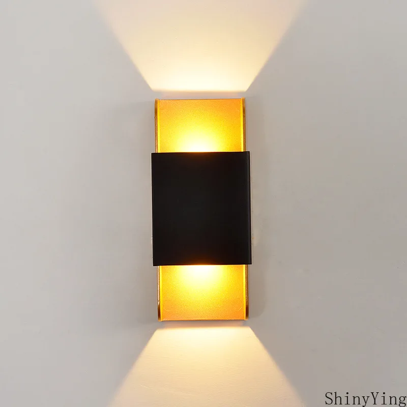 Настенный светодиодный светильник с алюминиевой рамой комнатный и уличный