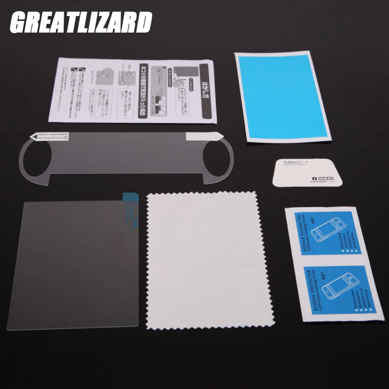 

Clear Game Console Screen Protection For PSV 1000, Transparent Tempered Glass Front+Back Film Screen Protector For PS Vita