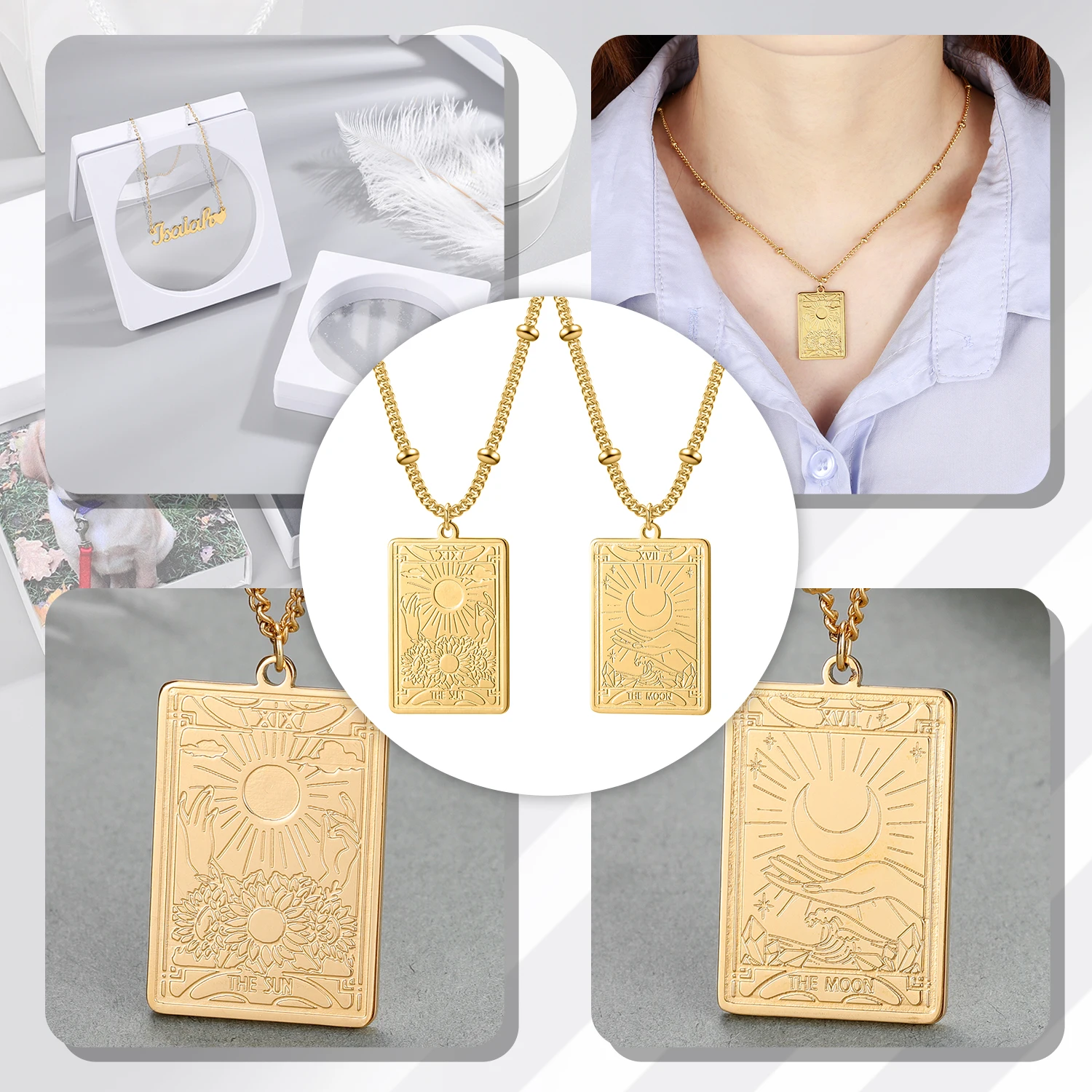 Ожерелье для женщин с именем из нержавеющей стали | Украшения и аксессуары