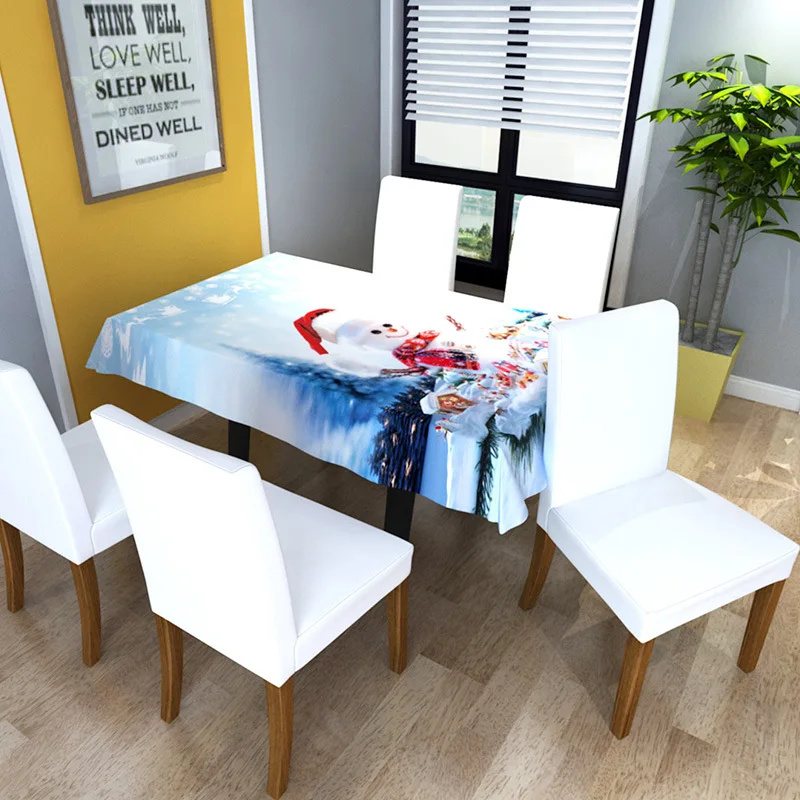 Чехлы на стулья со снеговиком и надписью &quotMerry Christmas&quot Чехол сиденье для